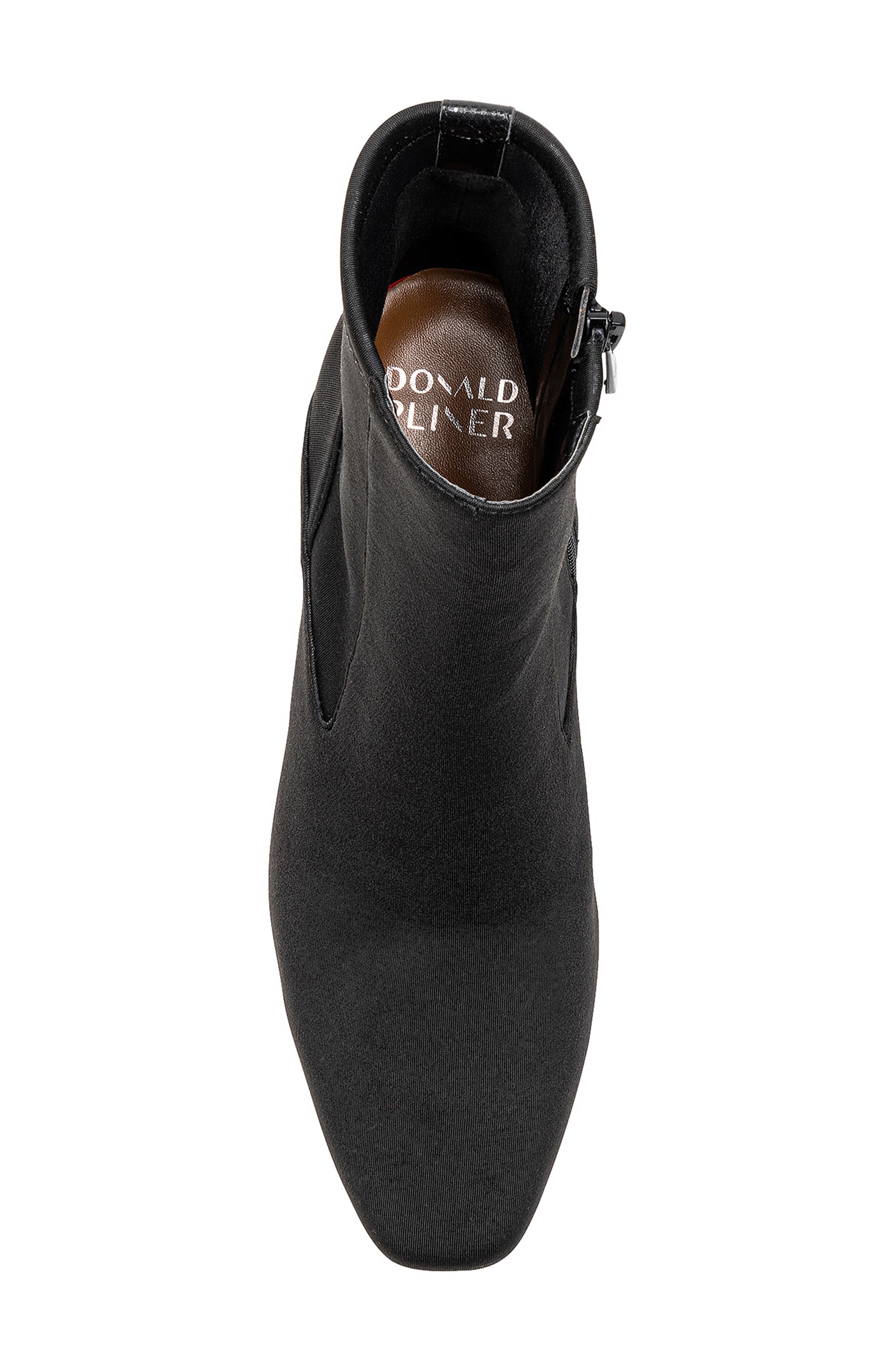 Square Toe Bootie, Alternate, color, BLACK
