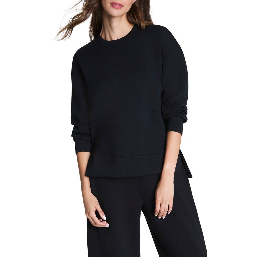 Spanx ® Air Essentials Brushed Crewneck Top In Black
