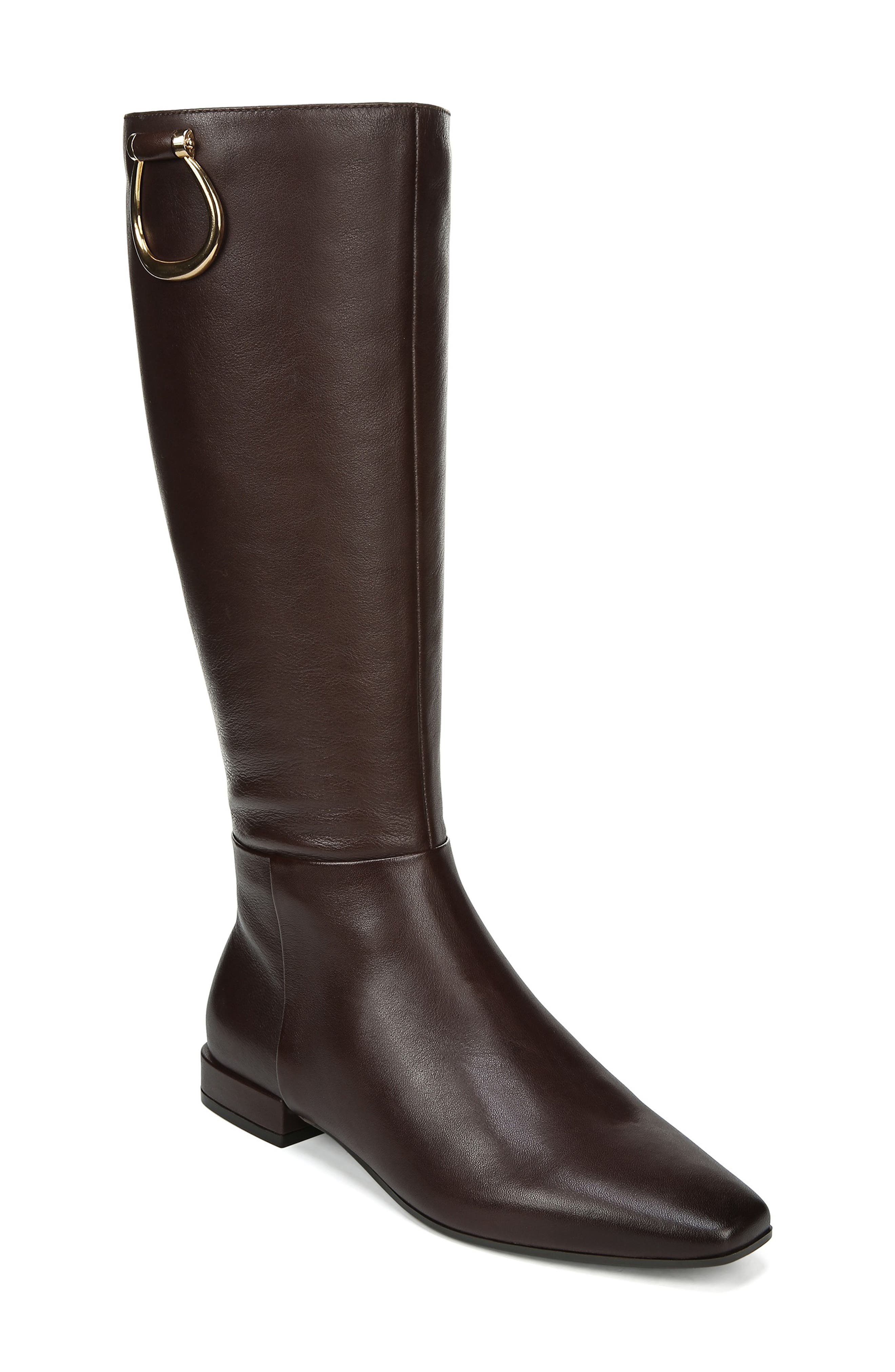 Carella Tall Boot, Main, color, CHOCOLATE LEATHER