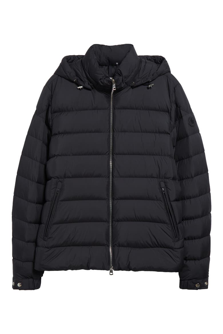 Arneb Down Puffer Jacket with Removable Hood, Alternate, color, BLACK