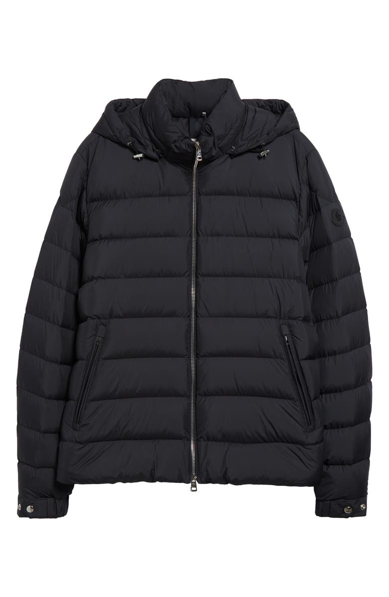 Moncler Arneb Down Puffer Jacket with Removable Hood, Alternate, color, Black