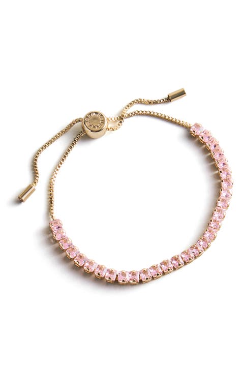 Square Tennis Slider Bracelet