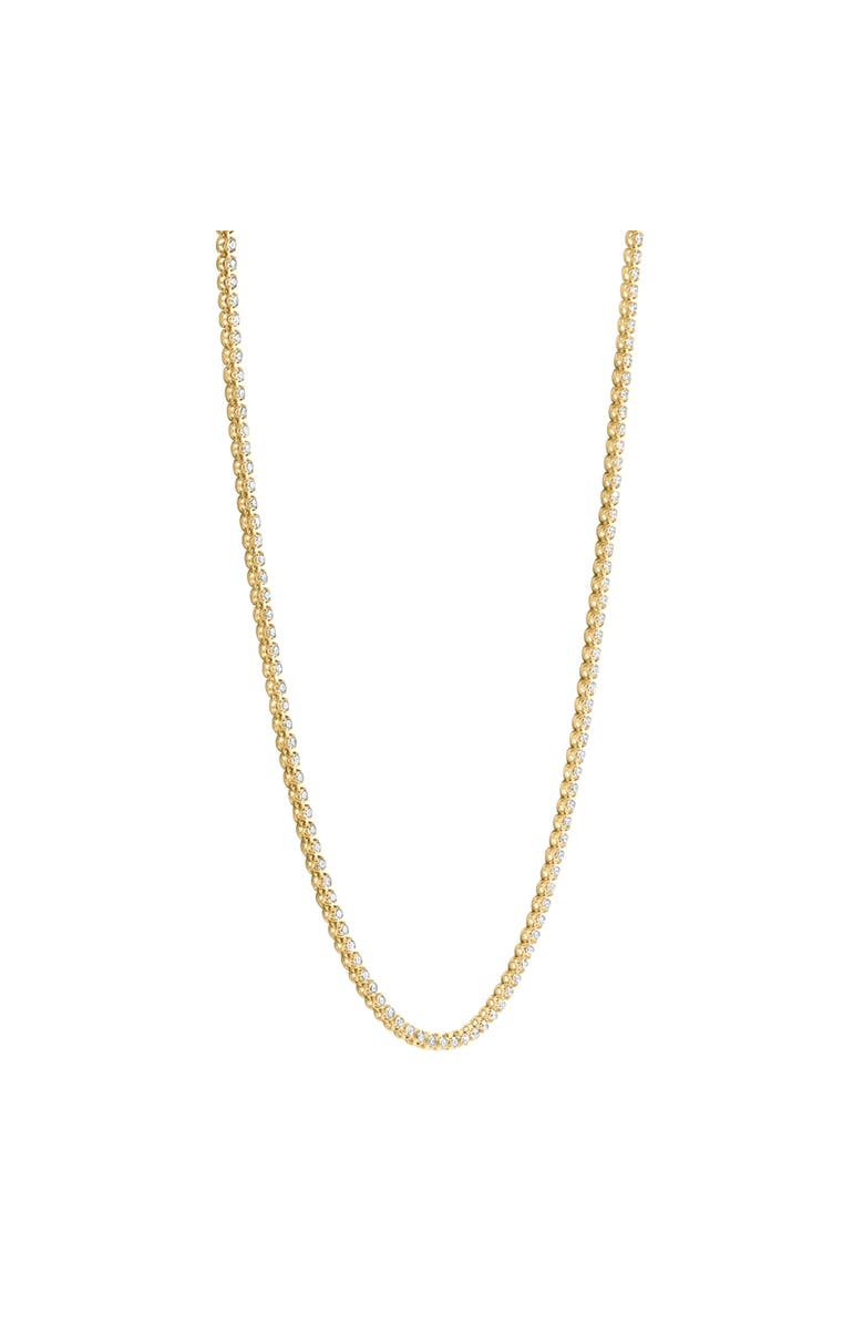 Bliss Diamond 6Ct Round Lab Grown Diamond Tennis Necklace 14k Gold 18" Lab Grown, Alternate, color, 14K Yellow Gold
