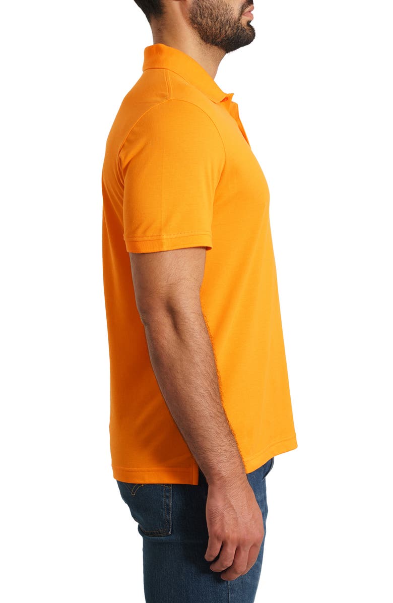 Jared Lang T-Rex Embroidered Piqué Polo, Alternate, color, Orange