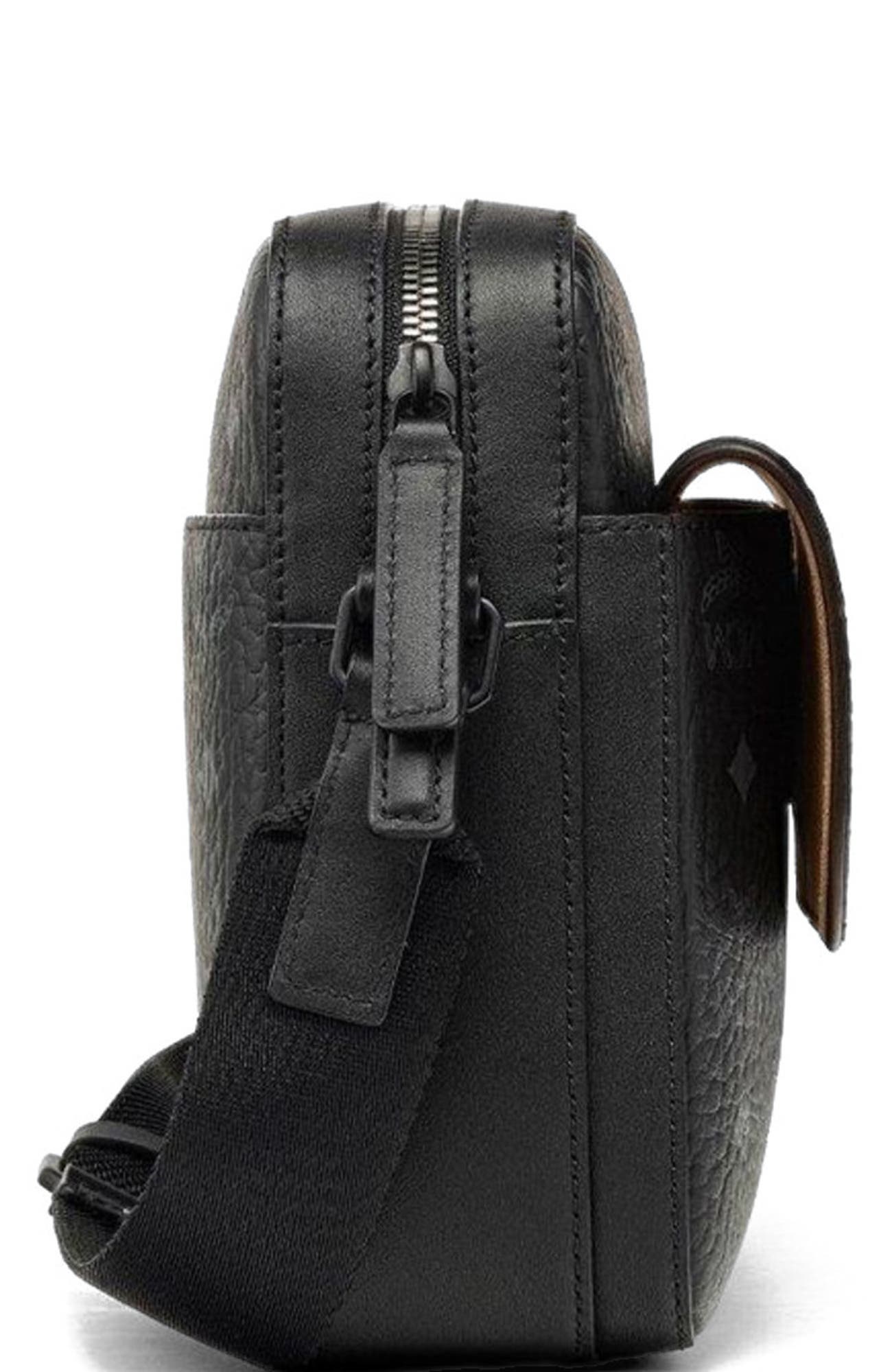 MCM Aren Messenger Bag in Visetos, Alternate, color, 