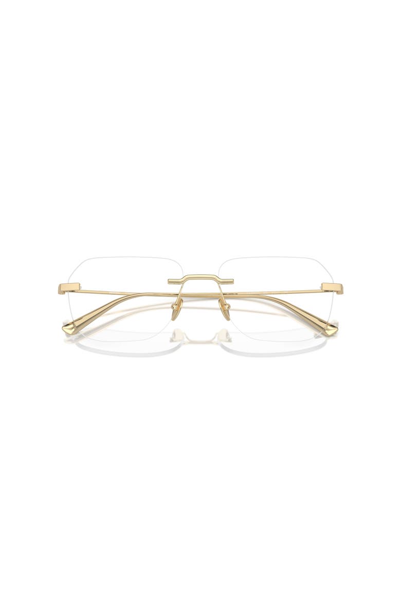 57mm Rectangle optical glasses, Alternate, color, Gold