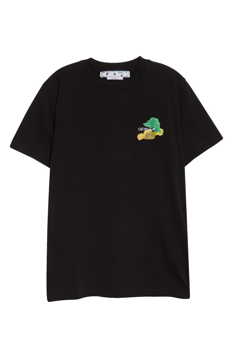 Off-White Brush Arrow Slim Flit Graphic Tee, Alternate, color,