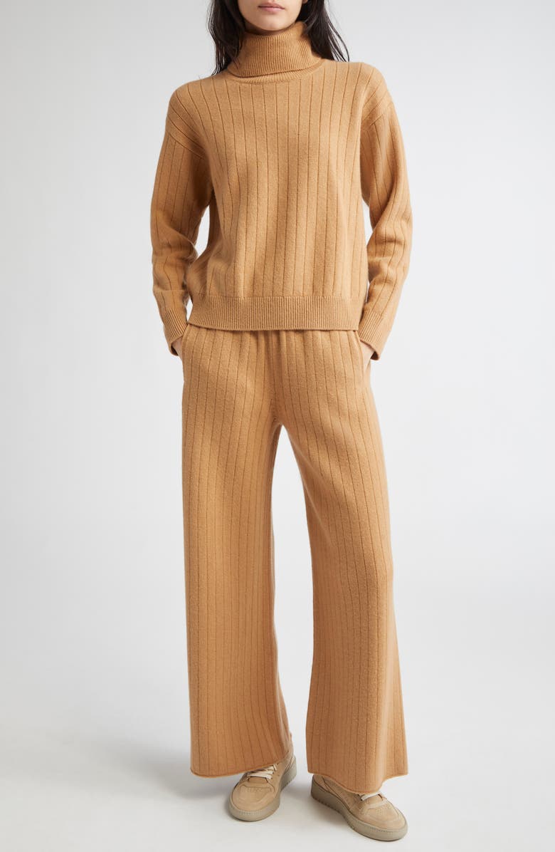 Eleventy Wool & Cashmere Turtleneck Sweater, Alternate, color, 04 Camel
