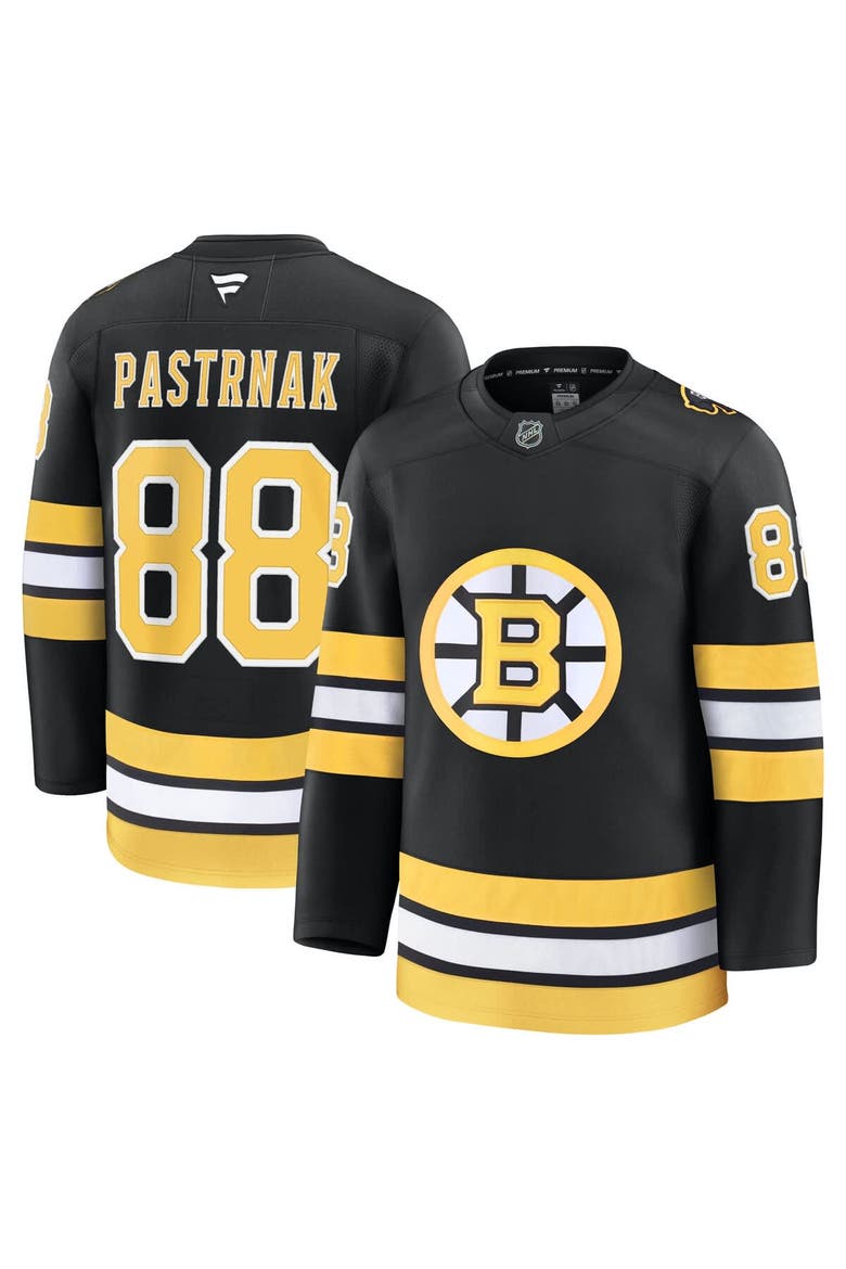 Men's Fanatics David Pastrnak Black Boston Bruins Home Premium Player Jersey, Main, color, Black