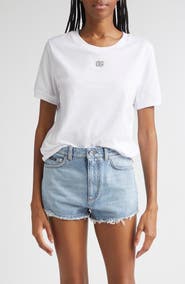 Dolce&Gabbana Crystal DG Logo Graphic Tee