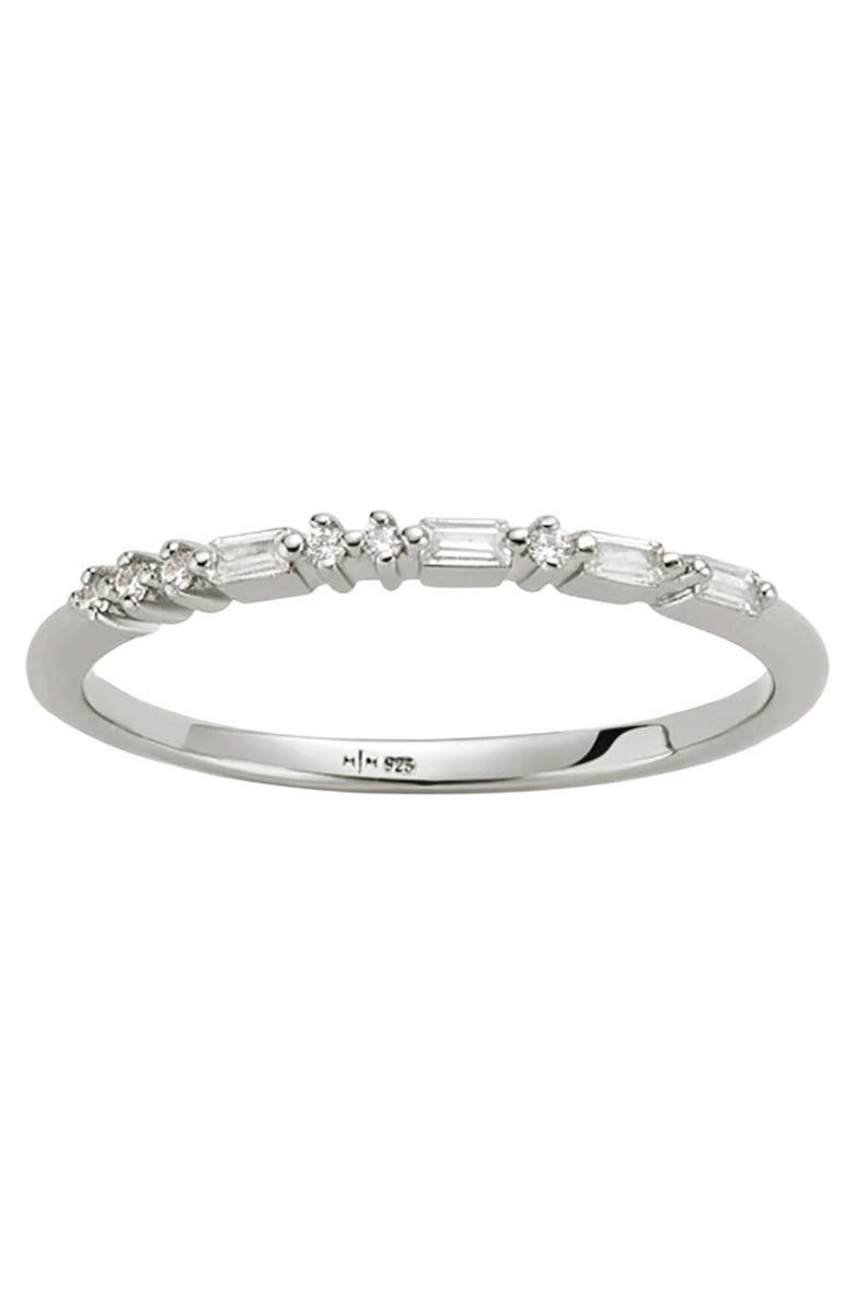 MADE BY MARY ILY Morse Code Ring, Main, color, Silver