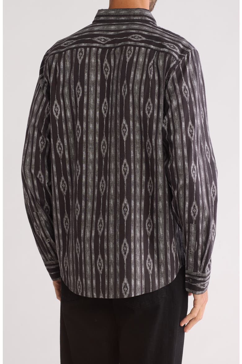 Mason Patterned Long Sleeve Cotton Button-Up Shirt, Alternate, color, NATURAL MULTI PRINT