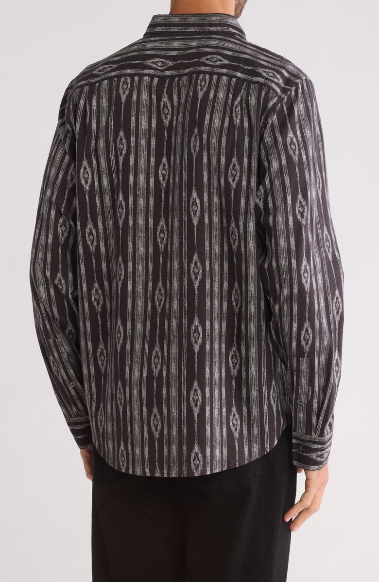 Lucky Brand Mason Patterned Long Sleeve Cotton Button-Up Shirt, Alternate, color, Natural Multi Print