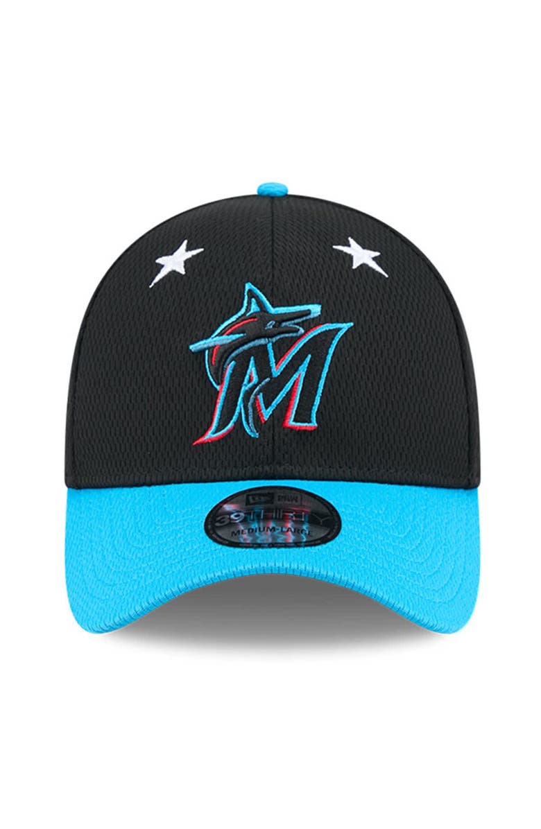 New Era Men's New Era Black/Blue  Miami Marlins 2025 MLB All-Star Game 39THIRTY Flex Hat, Alternate, color, Black