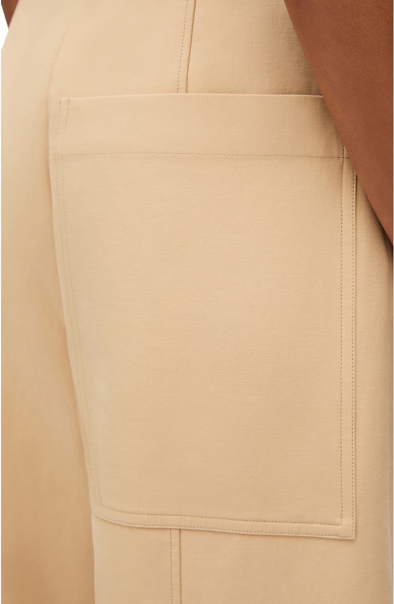 Another Tomorrow Wide Cuff Pant, Alternate, color, Khaki