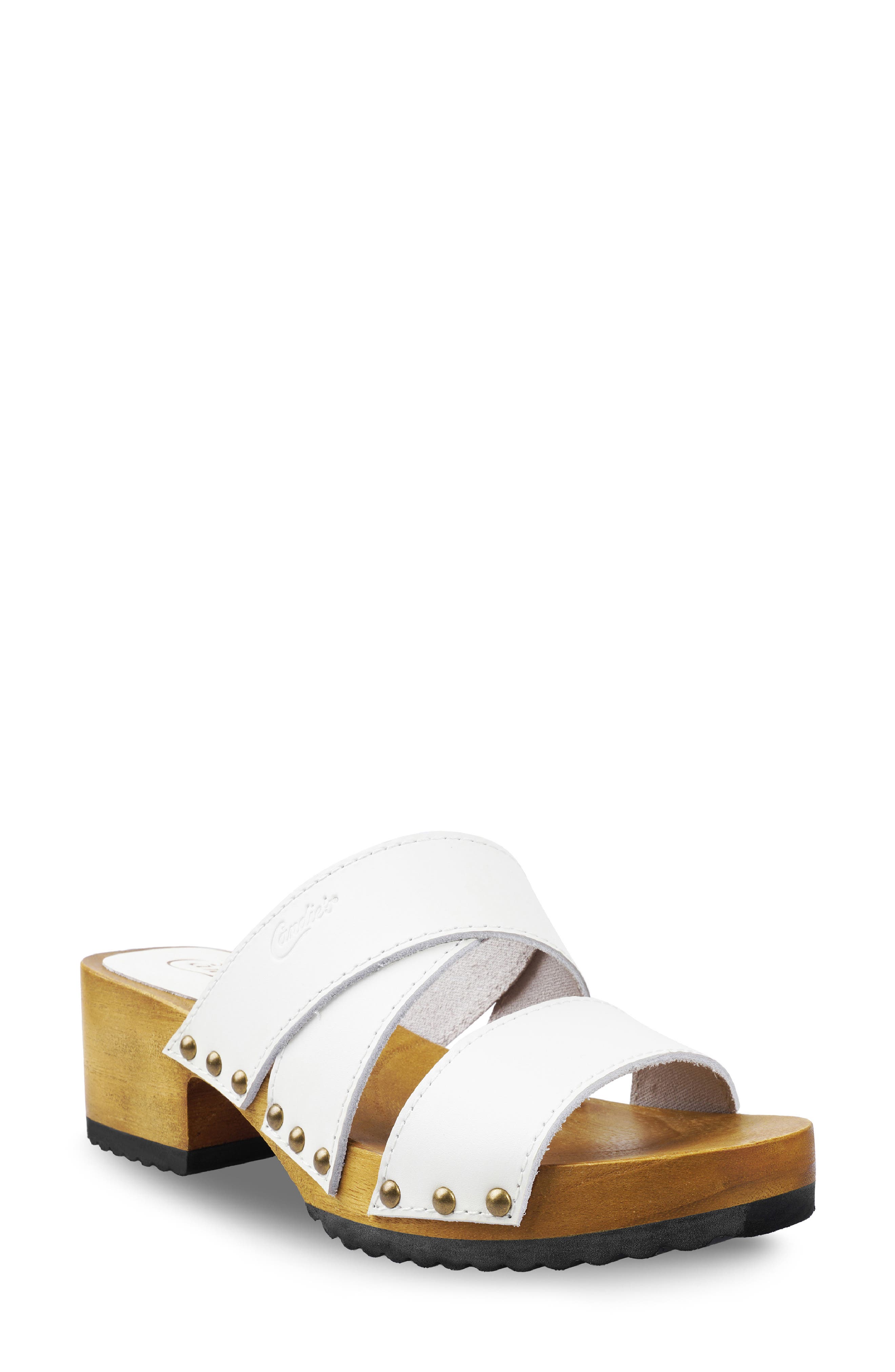 Rahel Platform Slide Sandal, Main, color, WHITE
