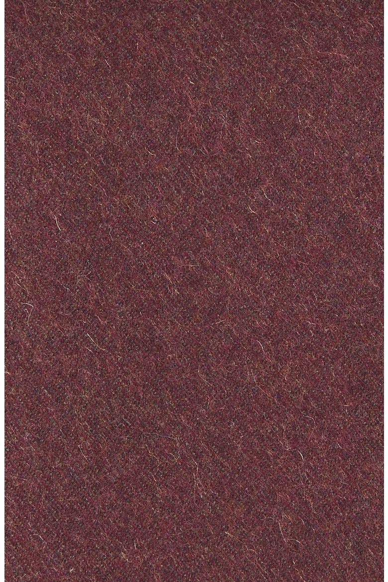 Burgundy Cashmere Pocket Square, Alternate, color, BURGUNDY
