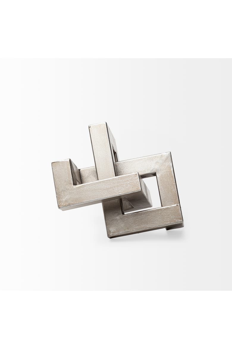 Link Metal Sculpture Decorative Object, Alternate, color, Silver
