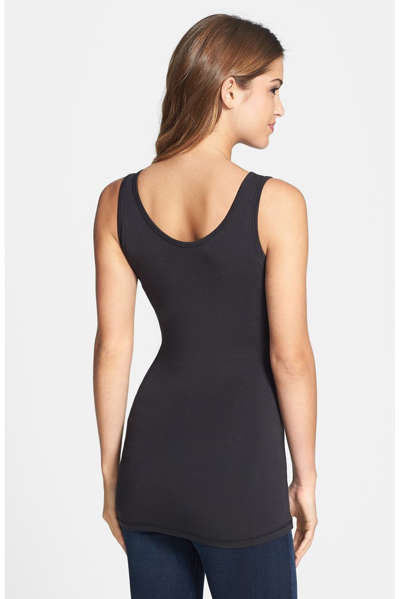 Organic Cotton Maternity & Nursing Tank, Alternate, color, BLACK