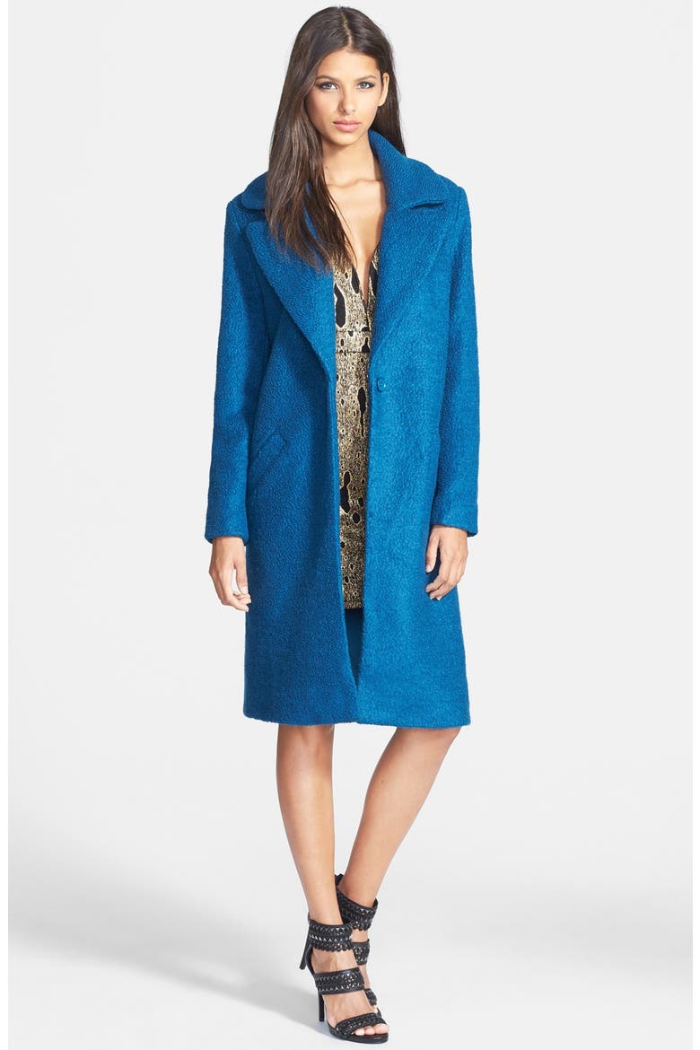 Long Car Coat, Main, color, BLUE