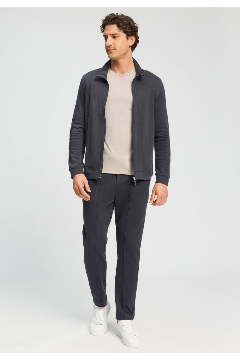 Travelwear Cotton Blend Zip-Up Jacket, Alternate, color, Smokey Charcoal