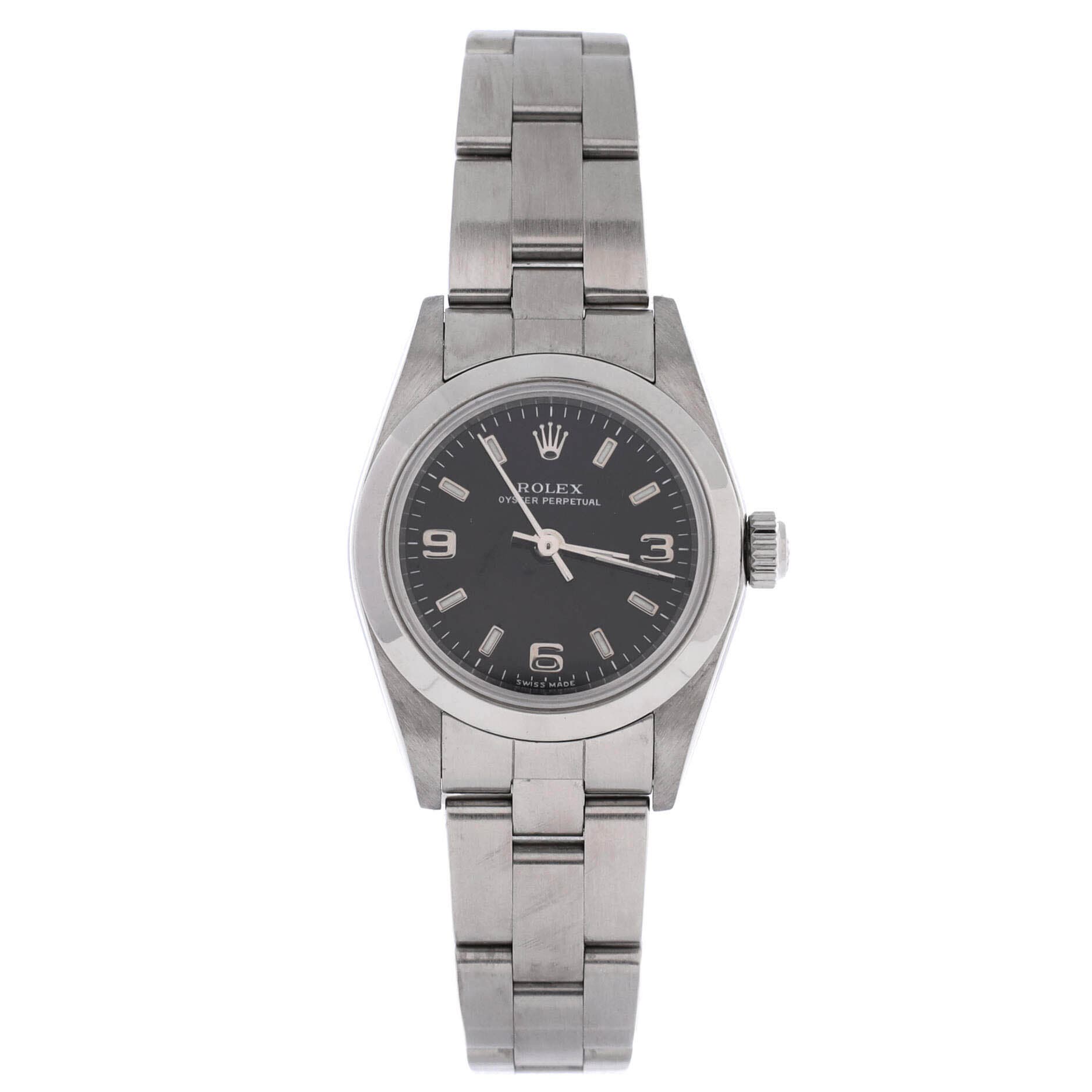 Oyster Perpetual Automatic Watch Stainless Steel 24, Main, color, Metallic Silver