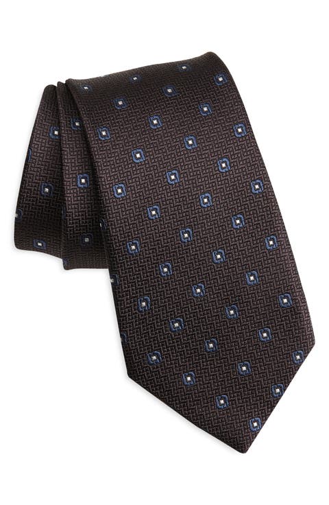 Geometric Silk Tie