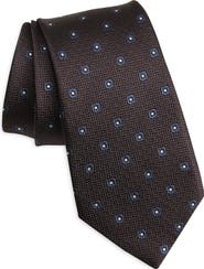 ZEGNA TIES Geometric Silk Tie