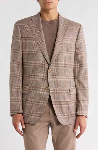 Samuelsohn Brown Plaid Sport Coat