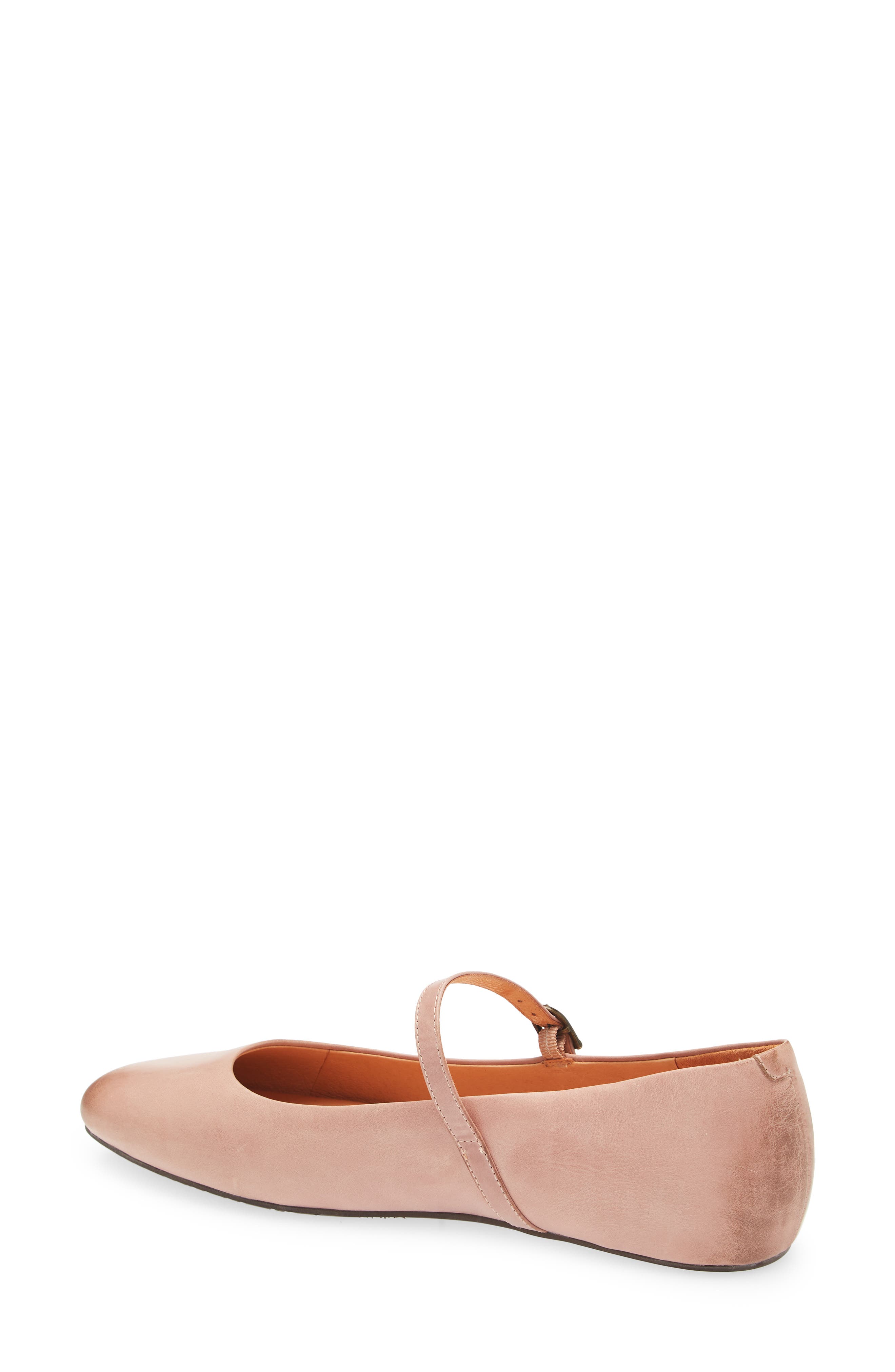 Agnes Mary Jane Flat, Alternate, color, BEIGE LEATHER