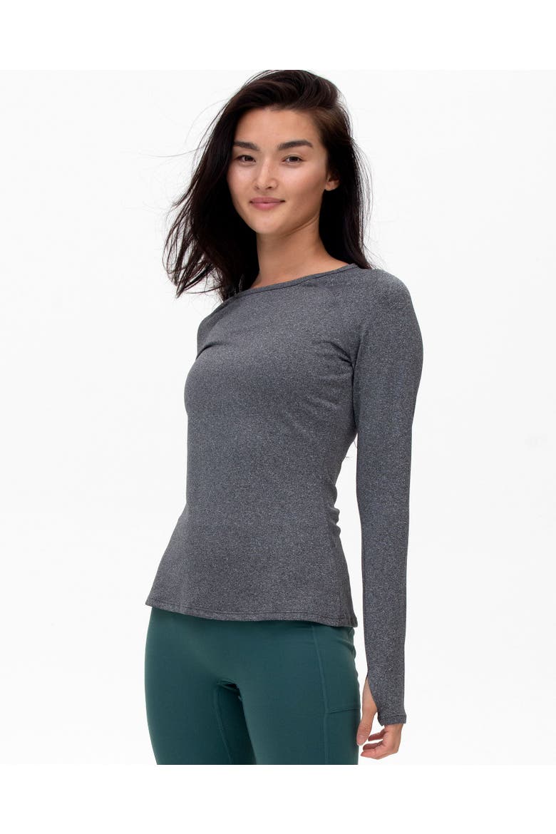 Citizen Compression Long Sleeve Top, Main, color, Heather Grey