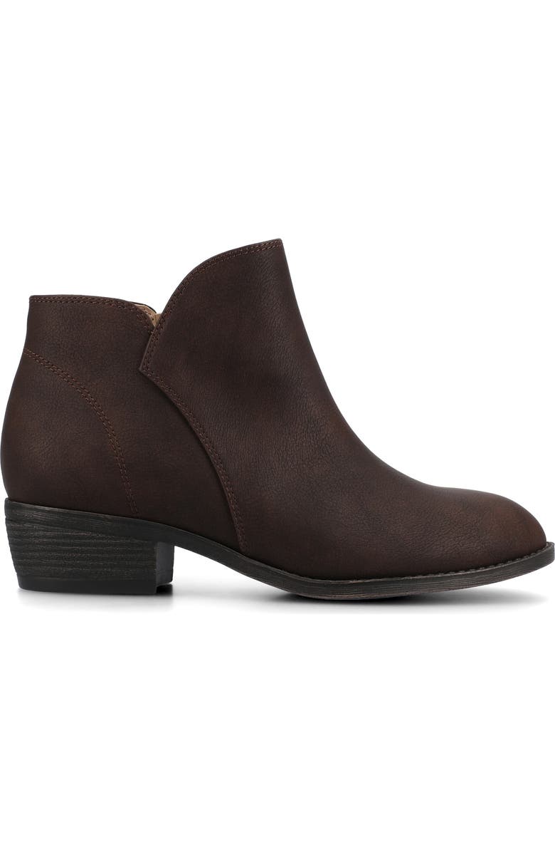 Journee Collection Solarah Ankle Boot, Alternate, color, Vintage Chocolate