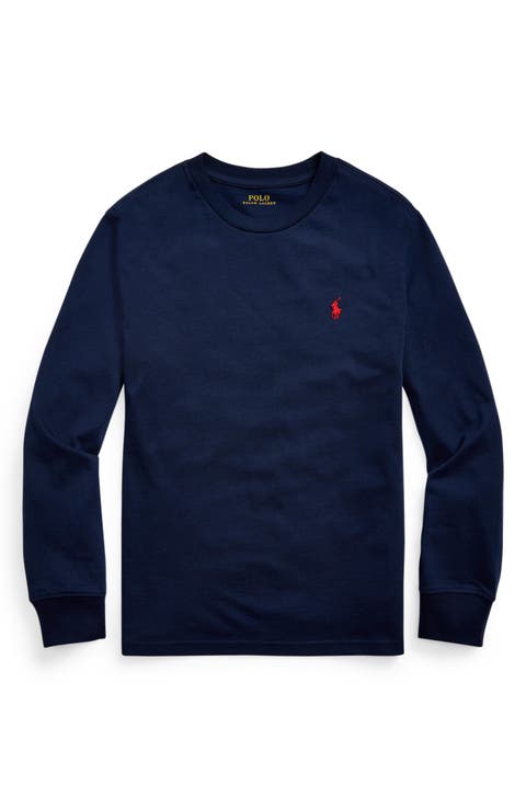 Kids' Long Sleeve Cotton Jersey T-Shirt (Big Kid)