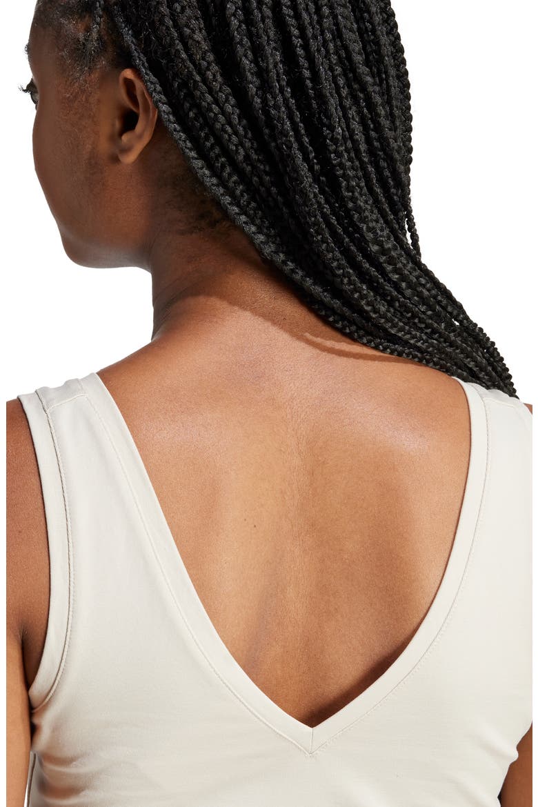 Stretch Cotton Crop Tank, Alternate, color, WONDER ALUMINA/ WHITE