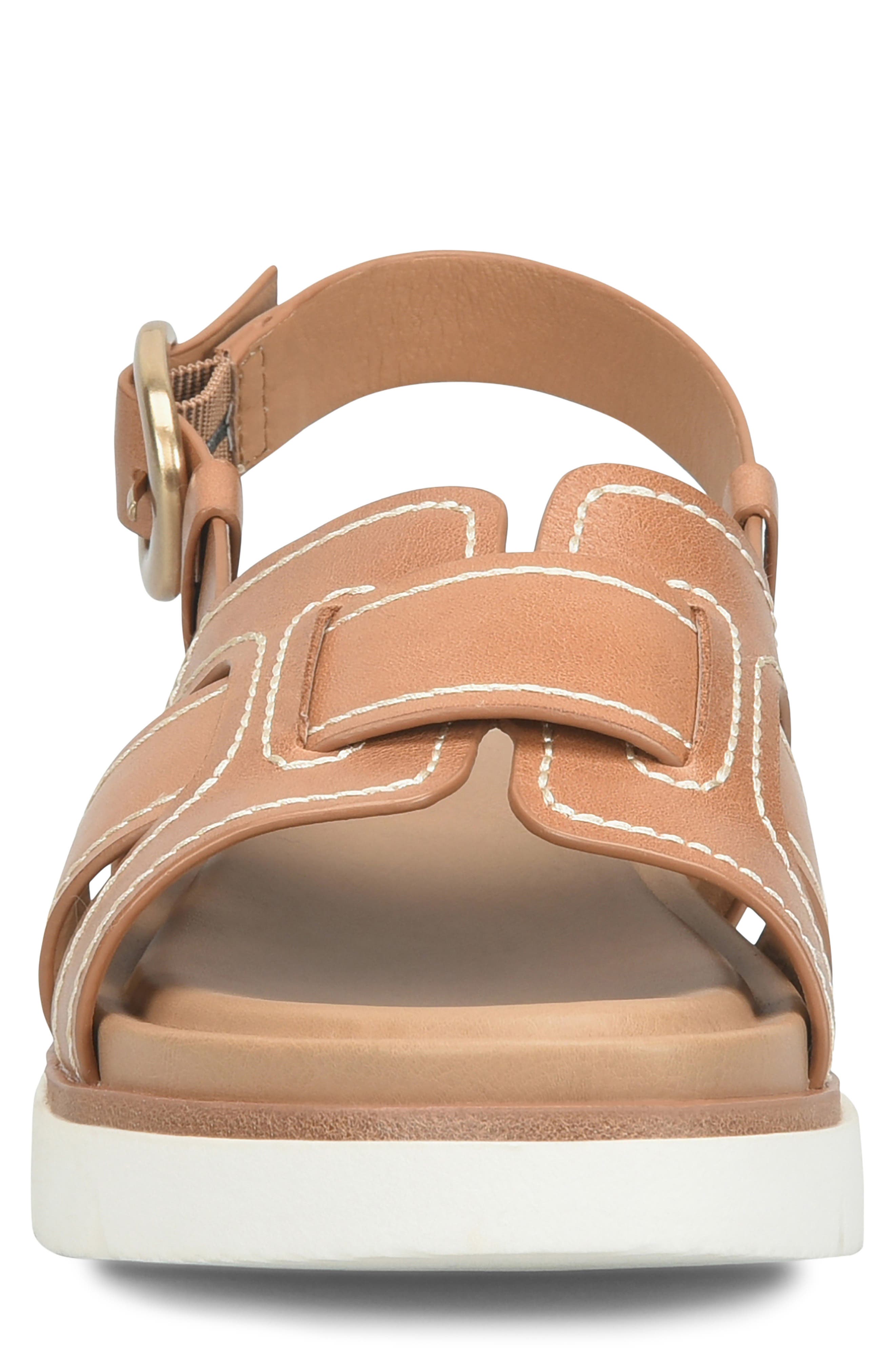 Goldie Slingback Platform Sandal, Alternate, color, LUGGAGE