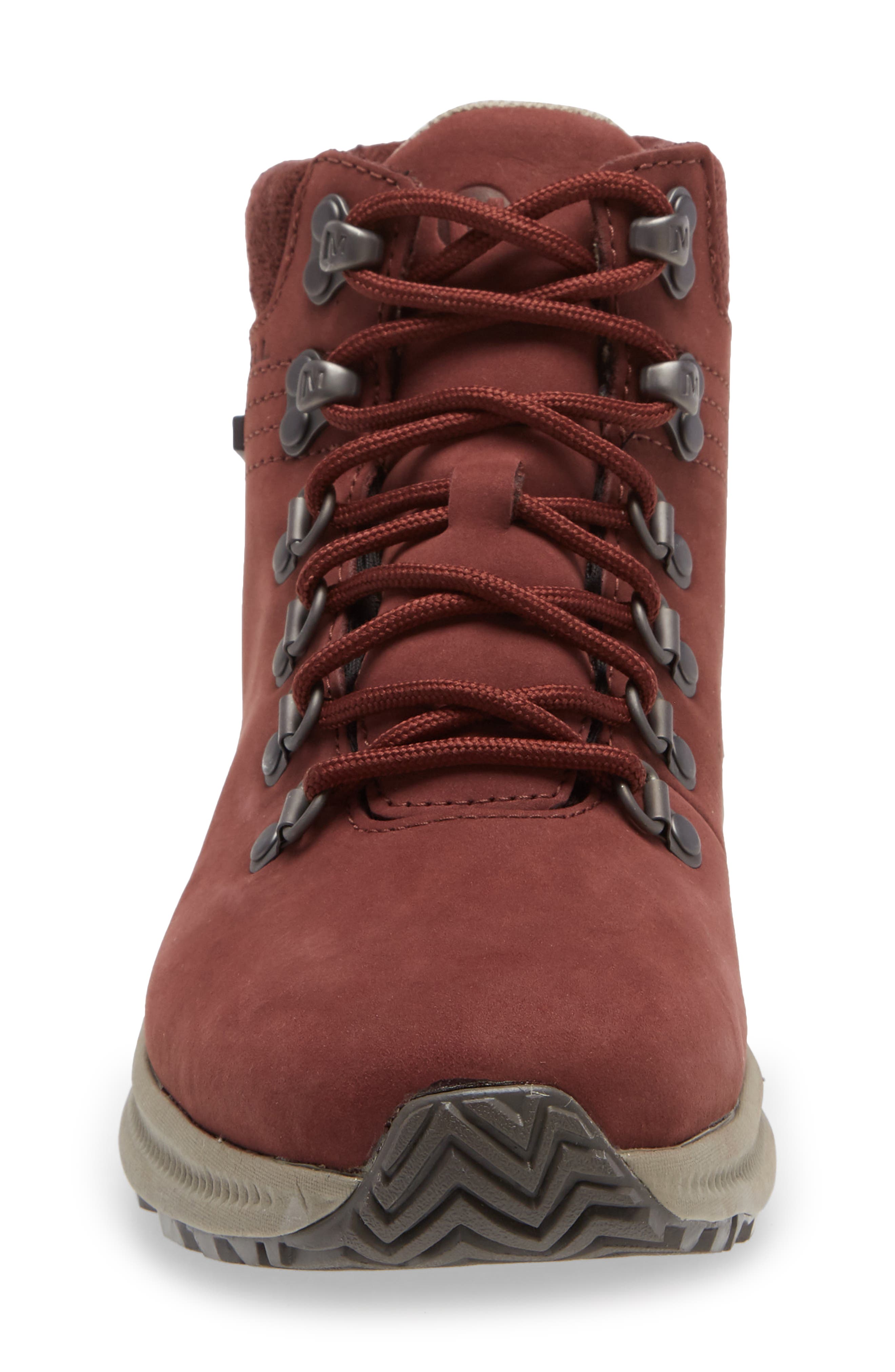 Ontario Mid Waterproof Hiking Shoe, Alternate, color, RAISIN