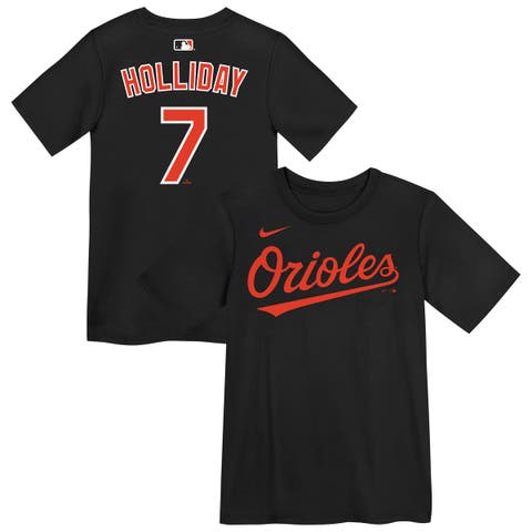 Preschool Jackson Holliday Black Baltimore Orioles Name & Number T-Shirt
