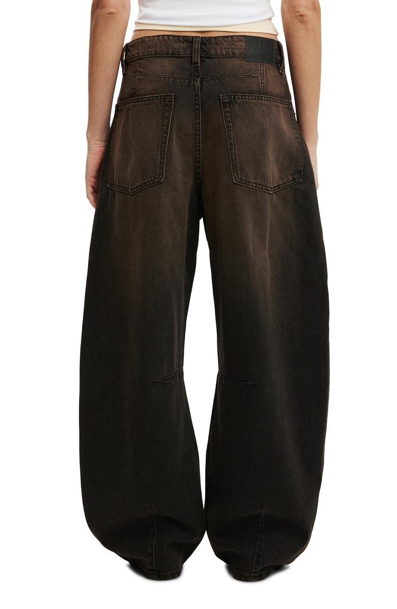 Cotton On Women's Barrel Jean, Alternate, color, Seam Dune Black