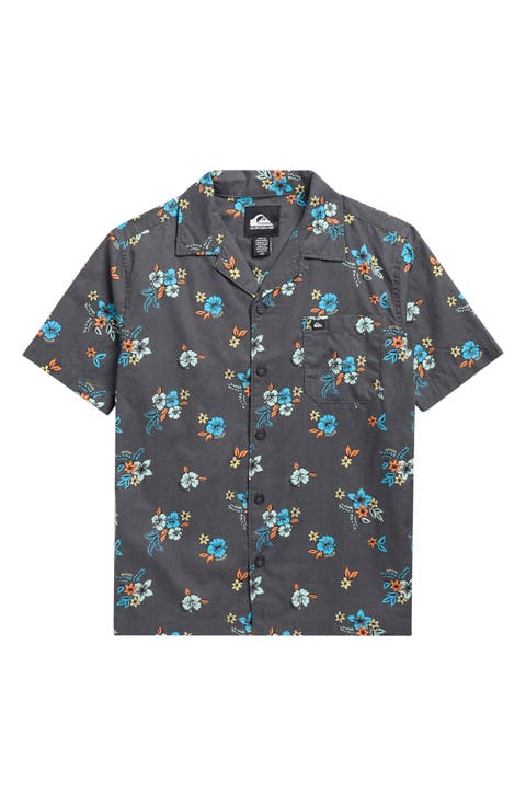 Kids' Island Flowers Camp Shirt (Big Kid)