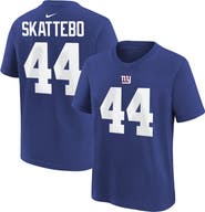 Nike Youth Nike Cam Skattebo Royal New York Giants Name & Number T-Shirt