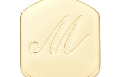 Adornia Monogram Initial Charm Chain Bracelet In Gold