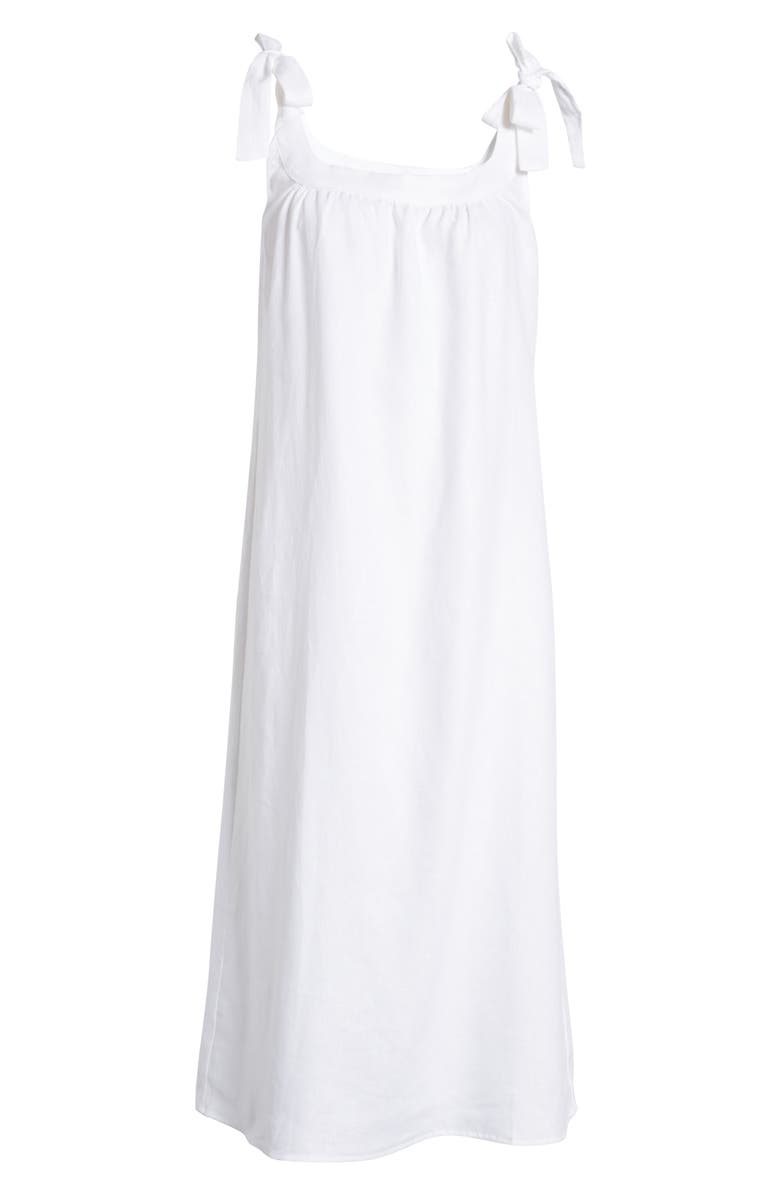 Reformation Bronte Long Linen Dress, Alternate, color,