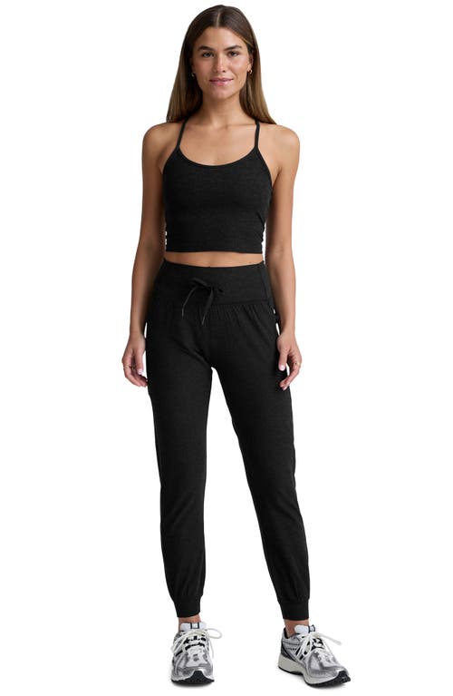 Beyond Yoga Go Pocket Space Dye Joggers In Black