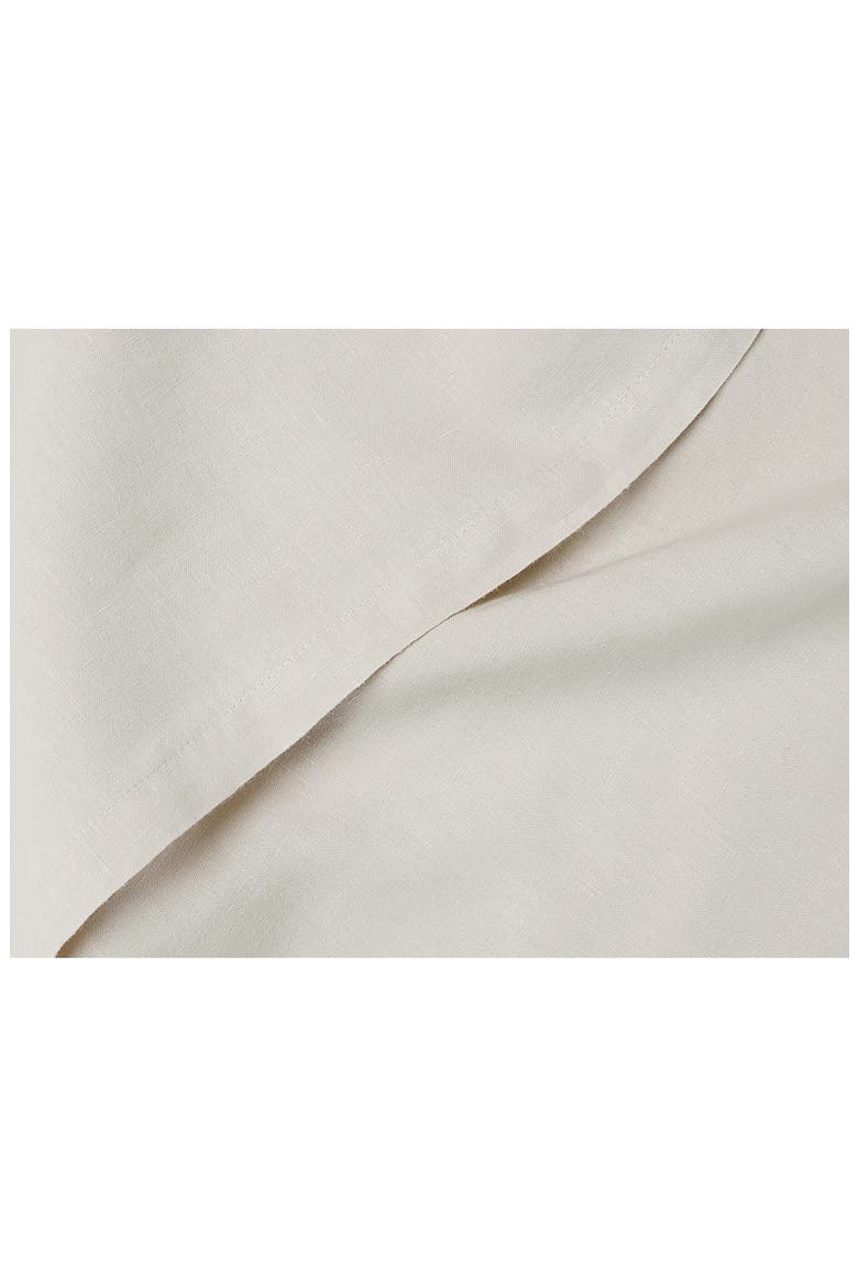 Set of 2 Linen Pillowcases, Alternate, color, BONE