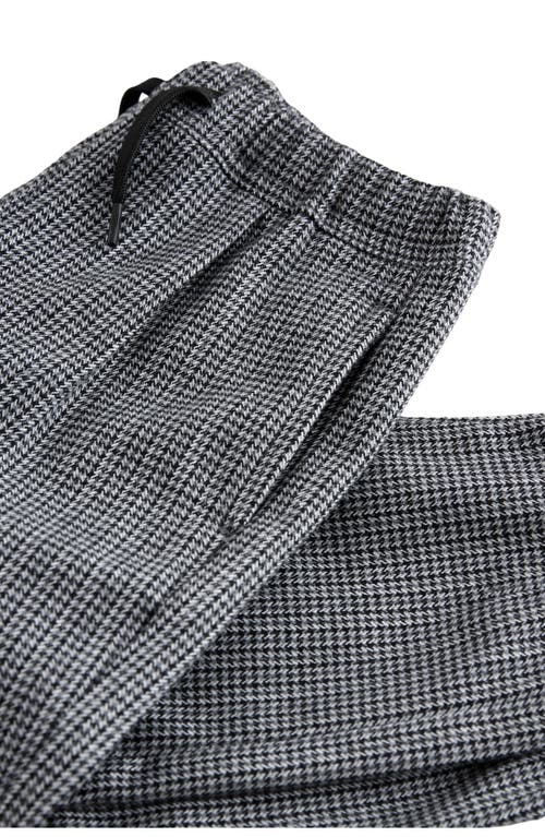 Next Kids' Check Print Pants In Gray