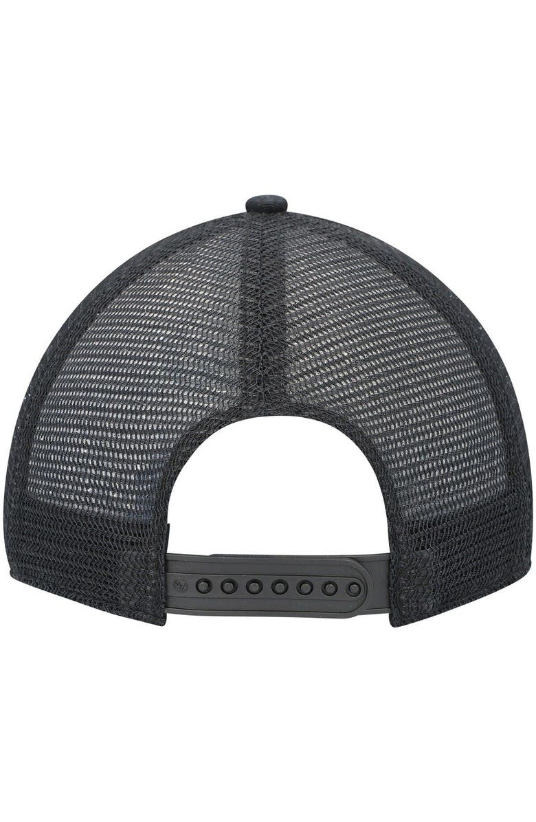 '47 Men's '47 Black Miami Marlins Cledus MVP Trucker Snapback Hat, Alternate, color,