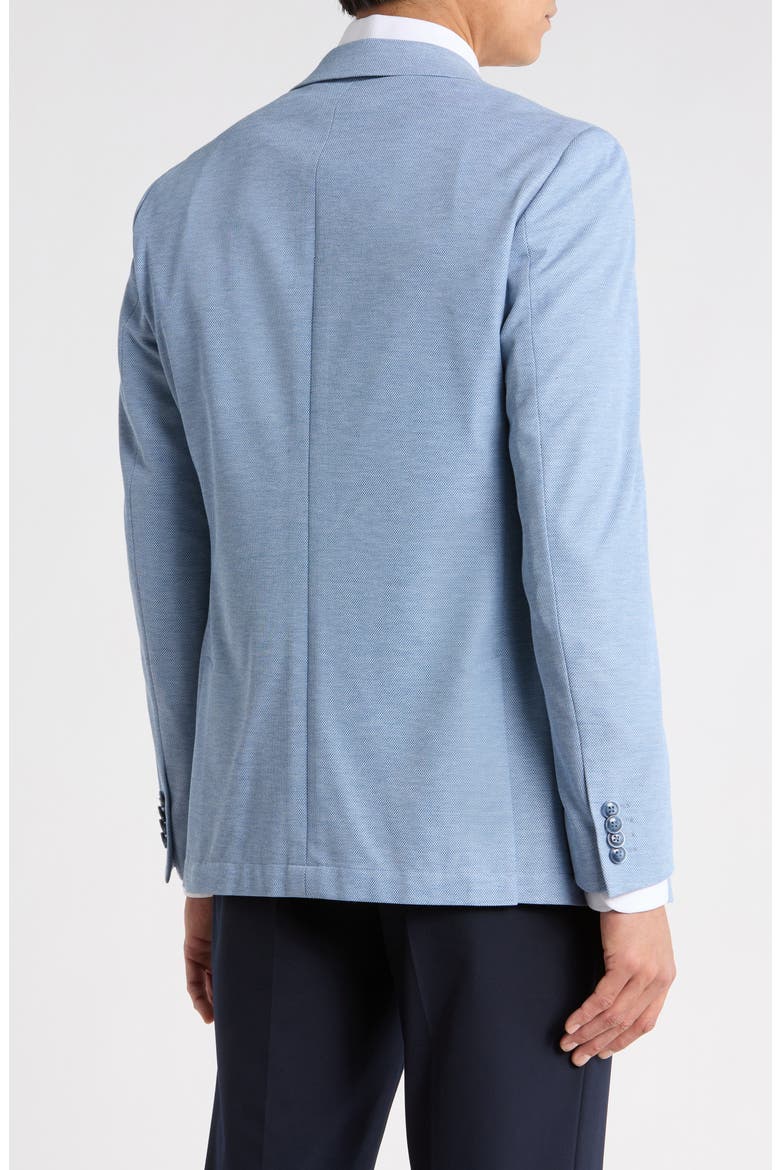 Stretch Notch Lapel Sport Coat, Main, color, BLUE KNIT