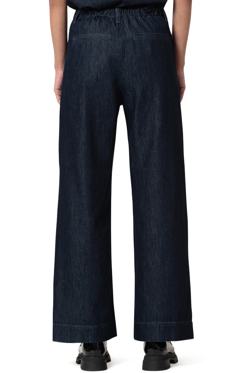 Mavi Jeans Pera Pleated High Waist Wide Leg Pants, Alternate, color, Rinse Denim