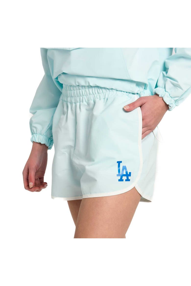 Women's Lusso Light Blue Los Angeles Dodgers Nina Shorts, Alternate, color, Light Blue