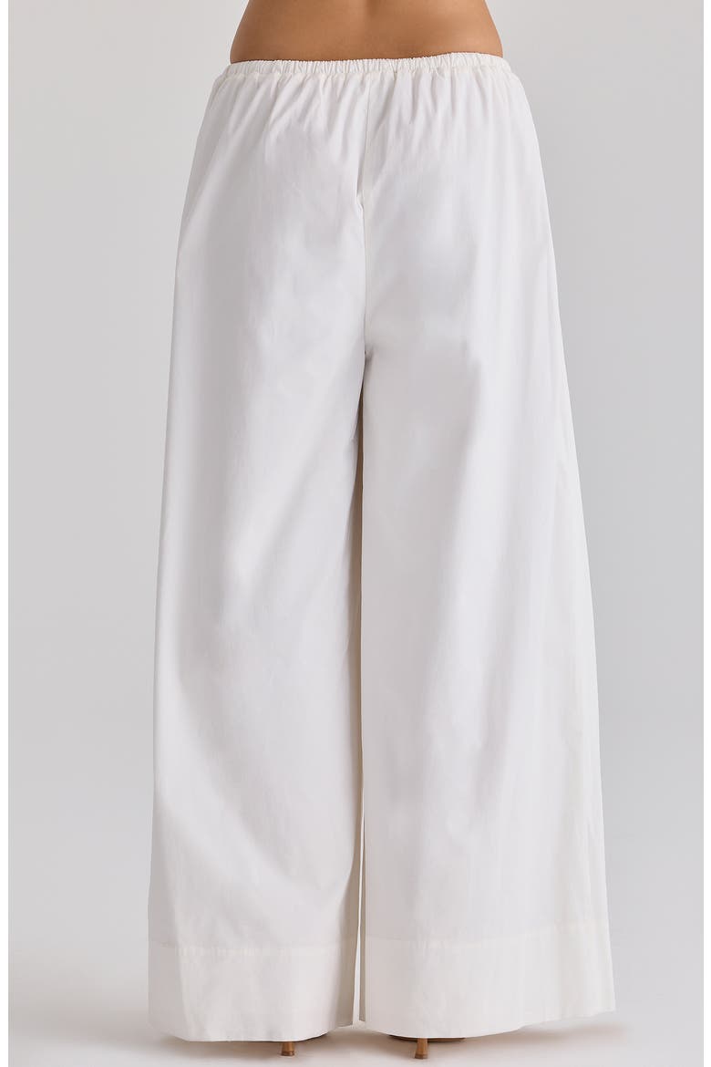 Jae Stretch Cotton Wide Leg Pants, Alternate, color, WHITE